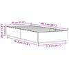 vidaXL Ottoman Bed Frame Wax Brown 80 x 200 cm Solid Pine Wood