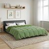 vidaXL Full Year Duvet Quilted Green 220 x 240 cm Microfiber