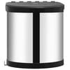 vidaXL Kitchen Built-in Dust Bin Stainless Steel 8 L