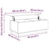 vidaXL Coffee Table 100x50x35 cm Solid Wood Pine