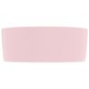 vidaXL Luxury Wash Basin Round Matt Pink 40x15 cm Ceramic