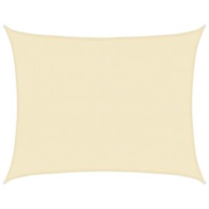 vidaXL Sunshade Sail 160 g/m&sup2; Cream 6x7 m HDPE