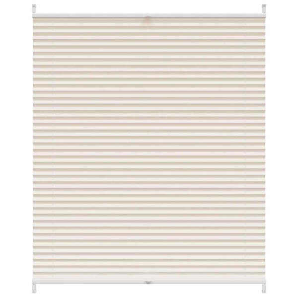 vidaXL Plisse Blind 100x125cm Cream