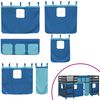 vidaXL Kids' Loft Bed with Curtains without Mattress Blue 80x200cm