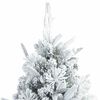 vidaXL Artificial Hinged Christmas Tree White 240 cm PE and PVC