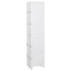vidaXL Romdivider Panel Folding White 212 x 165 cm MDF
