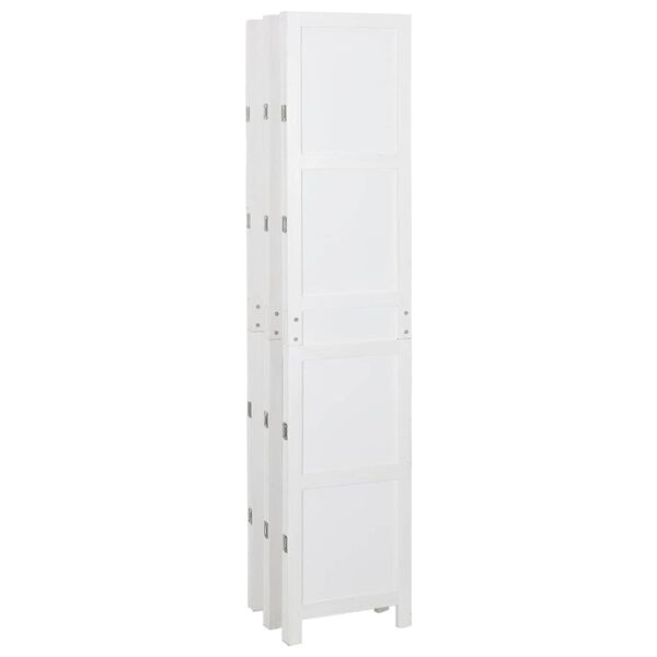 vidaXL Romdivider Panel Folding White 212 x 165 cm MDF