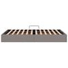 vidaXL Storage Bed with Mattress Taupe 120 x 200 cm Fabric