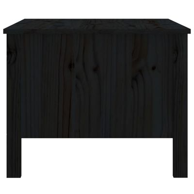 vidaXL Coffee Table Black 100x50x40 cm Solid Wood Pine