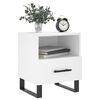 vidaXL Bedside Cabinets 2 pcs White 40x35x47.5 cm Engineered Wood