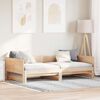 vidaXL Pull-out Day Bed Brown 203.5 x 184 x 56.5 cm Solid Pine Wood