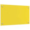 vidaXL Kitchen Backsplash Yellow 70 x 40 x 0.6 cm Tempered Glass