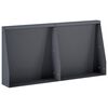 vidaXL Retaining Wall 2 pcs 40 x 12 x 40 cm Steel Anthracite