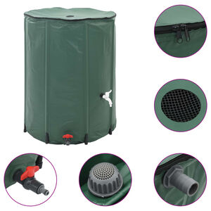 vidaXL Collapsible Rain Water Tank with Spigot 1350 L