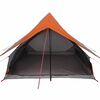 vidaXL Family Tent with Roof Grey and Orange 315 x 286 x 200 cm