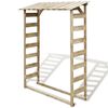 vidaXL Firewood Storage Shed 150x44x176 cm Impregnated Pinewood