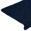 vidaXL Stair Mats Self-adhesive 30 pcs 65x21x4 cm Navy Rectangular Edge