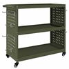 vidaXL Tool Trolley Olive green 75 x 35 x 73 cm Cold-rolded steel