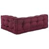 vidaXL Pallet Sofa Cushion Maroon Fabric