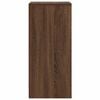 vidaXL Shoe Cabinet Brown Oak 29.5x34x76 cm Engineered Wood