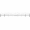 vidaXL Garden Fence with Spear Top Steel 1248x150 cm Black