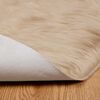 vidaXL Faux Sheepskin Rug Tafalla Beige &Oslash; 200 cm Polyester