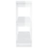 vidaXL Book Cabinet/Room Divider High Gloss White 80x30x87 cm