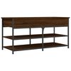 vidaXL Shoe Bench Brown Oak 100x42.5x50 cm Engineered Wood