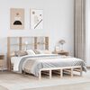 vidaXL Bookcase Bed without Mattress 150x200 cm King Size Solid Wood
