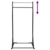 vidaXL Pull-Up Bar Station Manual Black 101 x 102 x 235 cm