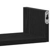 vidaXL Wall Shelves 3 pcs Black Oak Engineered Wood