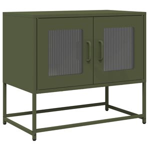 vidaXL TV Cabinet Olive Green 68x39x60.5 cm Cold-rolled Steel