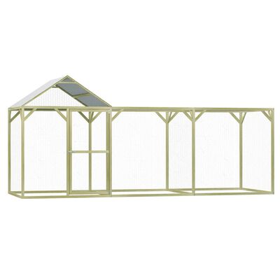 vidaXL Chicken Cage 4.5x1.5x2 m Impregnated Wood Pine and Steel