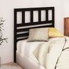 vidaXL Bed Headboard Black 81x4x100 cm Solid Wood Pine