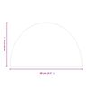 vidaXL Fireplace Glass Plate Half Round 1000x600 mm