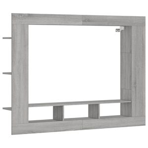 vidaXL TV Cabinet Grey Sonoma 152x22x113 cm Engineered Wood