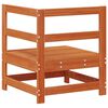 vidaXL Garden Corner Sofa Solid Pine Wood Wax Brown 62 x 62 x 70.5 cm
