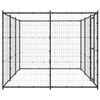 vidaXL Outdoor Dog Kennel Steel 7.26 m&sup2;