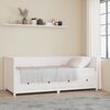 vidaXL Day Bed without Mattress White 80x200 cm Solid Wood Pine