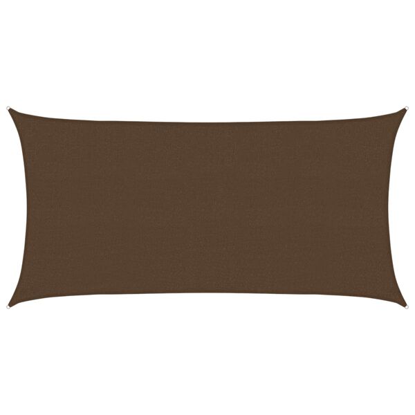 vidaXL Sunshade Sail 160 g/m&sup2; Brown 2.5x4.5 m HDPE