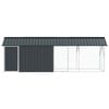 vidaXL Bird Cage Anthracite 422 x 103 x 142 cm Galvanised Steel
