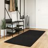 vidaXL Rug HUARTE Short Pile Soft and Washable Black 80x200 cm