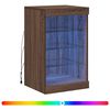 vidaXL Sideboard with LED Lights Brown Oak 41x37x67 cm