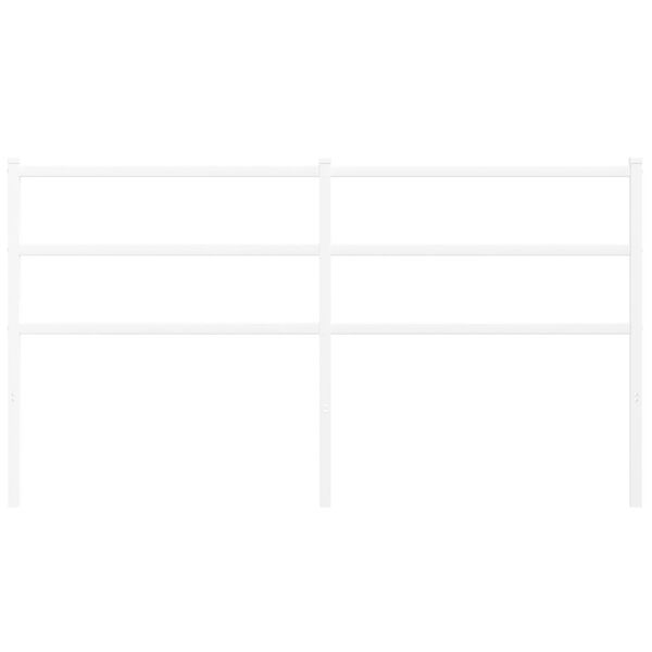 vidaXL Metal Headboard White 150 cm