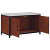 vidaXL Kitchen Storage with Shelf Rusty 90 x 50 x 53 cm Steel