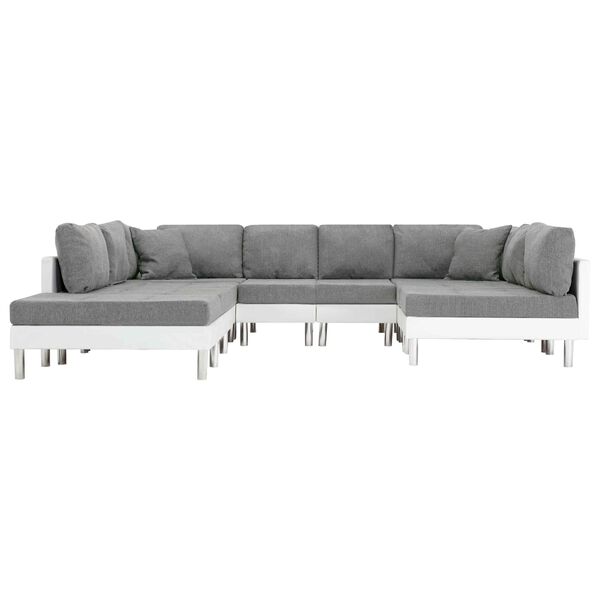 vidaXL Sofa White Artificial Leather