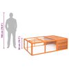 vidaXL Garden Animal Cage 150x100x50 cm Solid Firwood