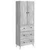 vidaXL Cabinet Set 2 pcs Grey Sonoma 66 x 34.5 x 90 cm Engineered Wood