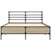 vidaXL Bed Frame without Mattress Sonoma Oak 120x190 cm Small Double