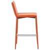 vidaXL Bar Stools 2 pcs Orange Faux Leather
